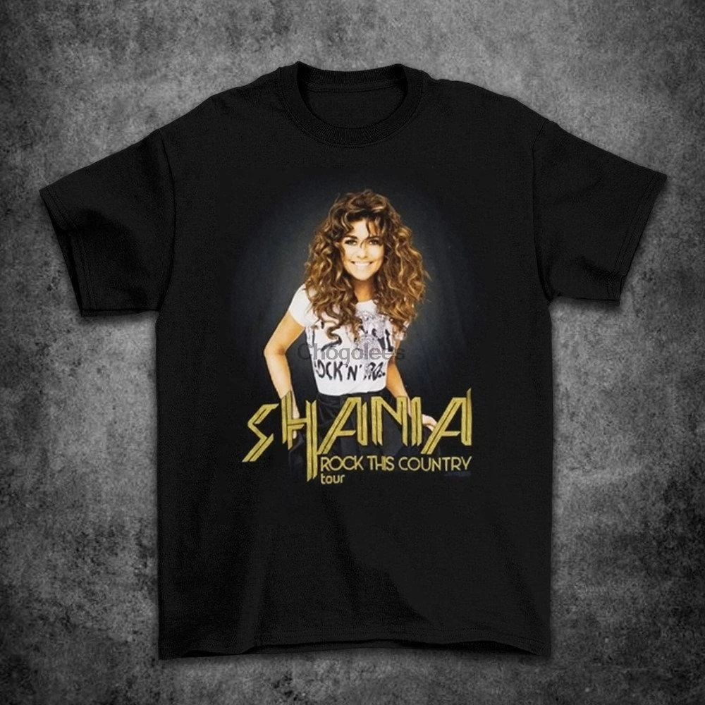 Винтажная Футболка Shania Twain модель 2019 года в стиле ретро |