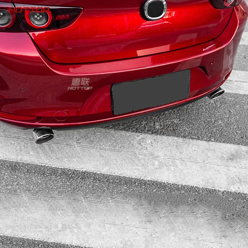 Задний глушитель выхлопной трубы из нержавеющей стали для Mazda 3 axela scorpius style