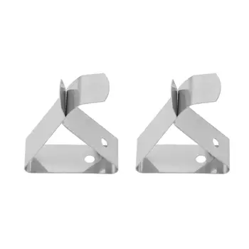 

2pcs Stainless Steel Thermometer Holder Probe Clip Kitchen Thermometer Fixer Fasten Clips For Fryer Coffee Pot (Type 3)