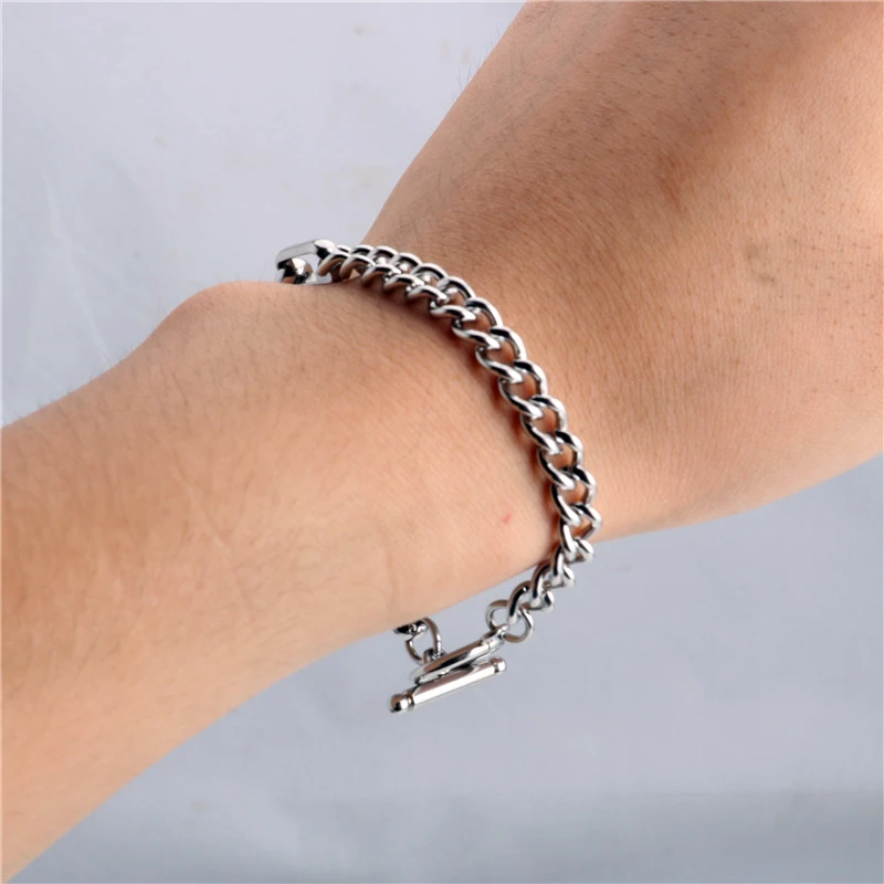 Панк браслет из нержавеющей стали/пара/женщины/панк/bileklik/femme стали pulsera hombre для