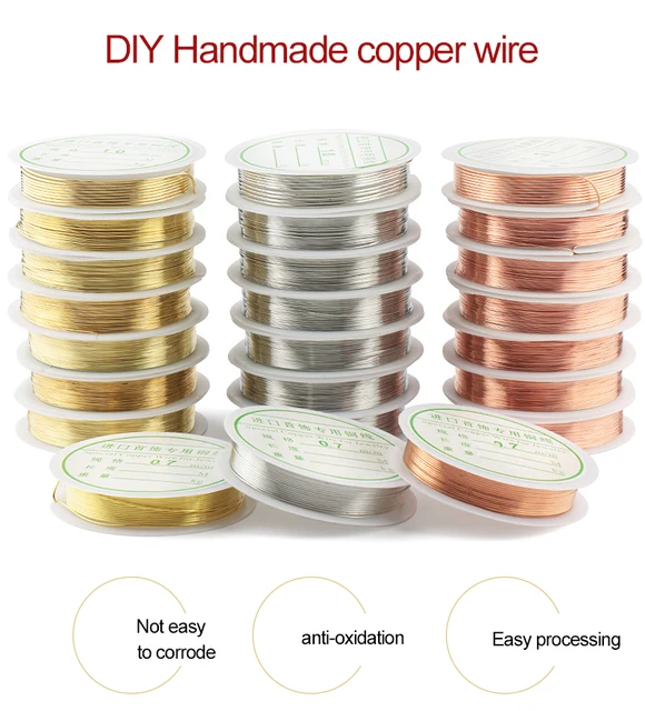 Copper Wire Jewelry Diy Metals  Copper Wire Jewelry Making - 1roll  Gold/silver Color - Aliexpress