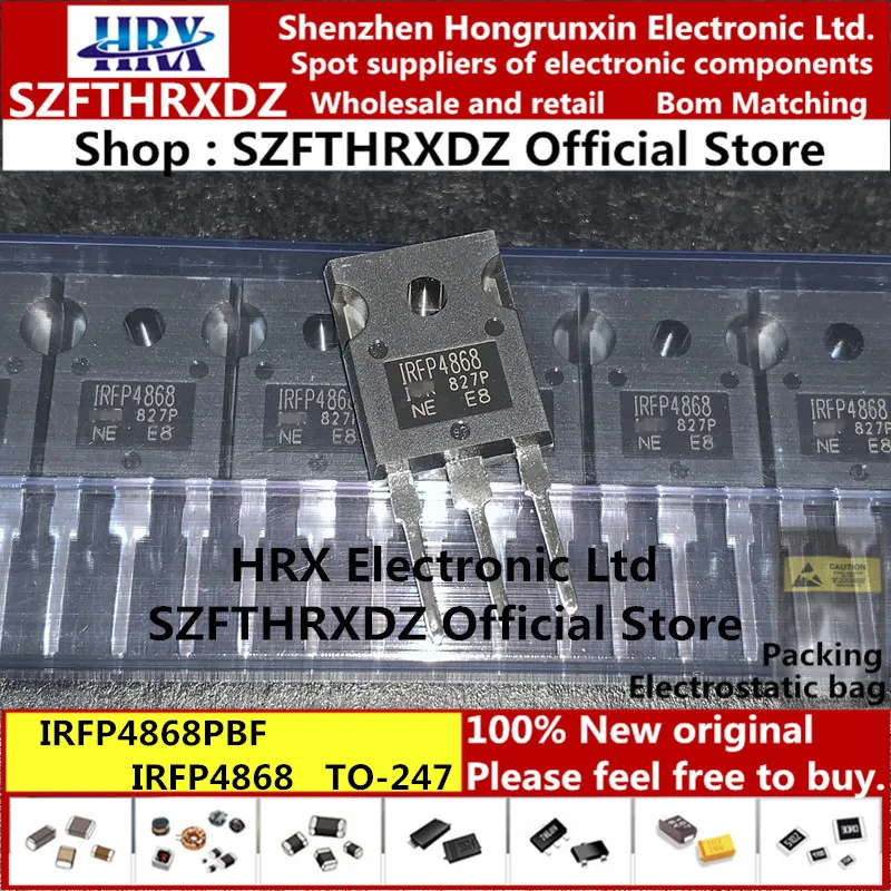 IRFP4868PBF TO-247 IRFP4868 TO247 MOSFET 300 V, 70A, 32 mOhm 180 nC Qg, TO-247AC 25 шт/трубка(25 шт