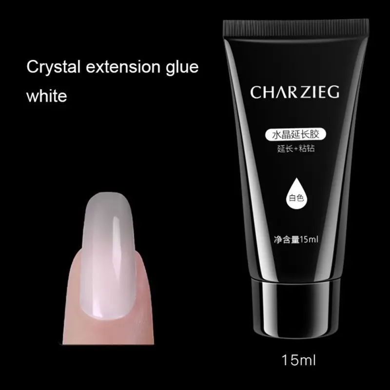15ml Crystal Gel Nail Polish Quick Drying Uv Led Nail Extension Gel Phototherapy Nail Polish Nail Art Good Use