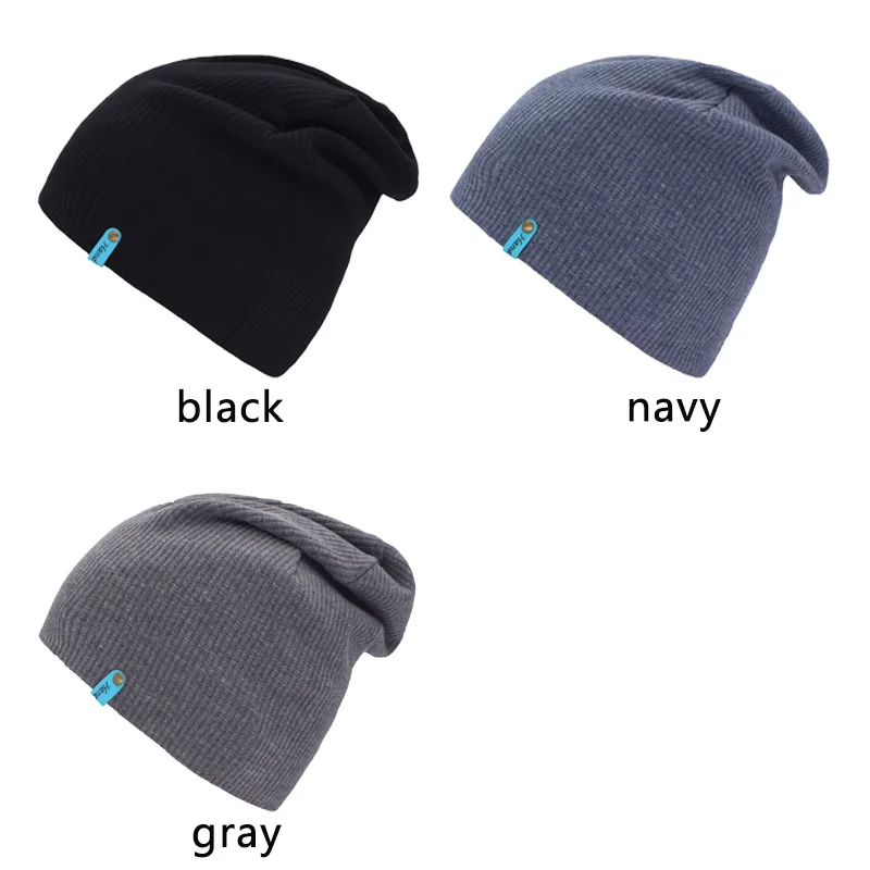 Бренд Skullies Beanies мужские зимние шапки для женщин вязаная шапка мужская Famale Gorro теплая шапка однотонная Beany Мужская зимняя шапка