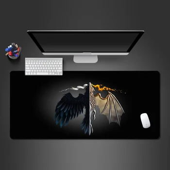 

Water And Fire Dragon Mouse Pad High Quality Large Pad PC Gaming Computer Mousepad Gaming Mause Pad To Gamer Mats Best Gifts