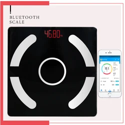 Electronic Body Scale Bathroom LCD Digital Smart Weight Scales With APP Wireless Bluetooth Balance Body Fat Weighing Floor Scale