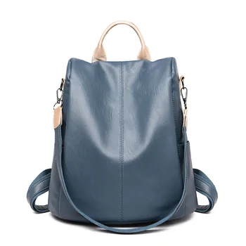

New Women Backpack New Fashion Leather Casual Purse Anti-theft Rucksack Mochila Feminina School Shoulder Bag for Teenagers Girl