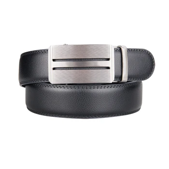 

High Quality Belt Men Belt Automatic Leather Luxury Black Belt Men's Belt Automatic Buckle 3.5 cm Width