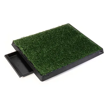 

Dog Indoor Potty Training Pads Portable Toilet Training Tray With Grass Mat for Dogs Cats Litter Box Pad