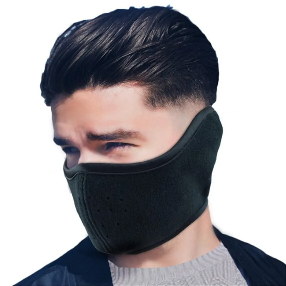 

Black Unisex Female Male Face Mask Breathable Mouth Mask Anti-dust Pollution Masks Cute Masker Unisex Ear Earmuffs Woman Man