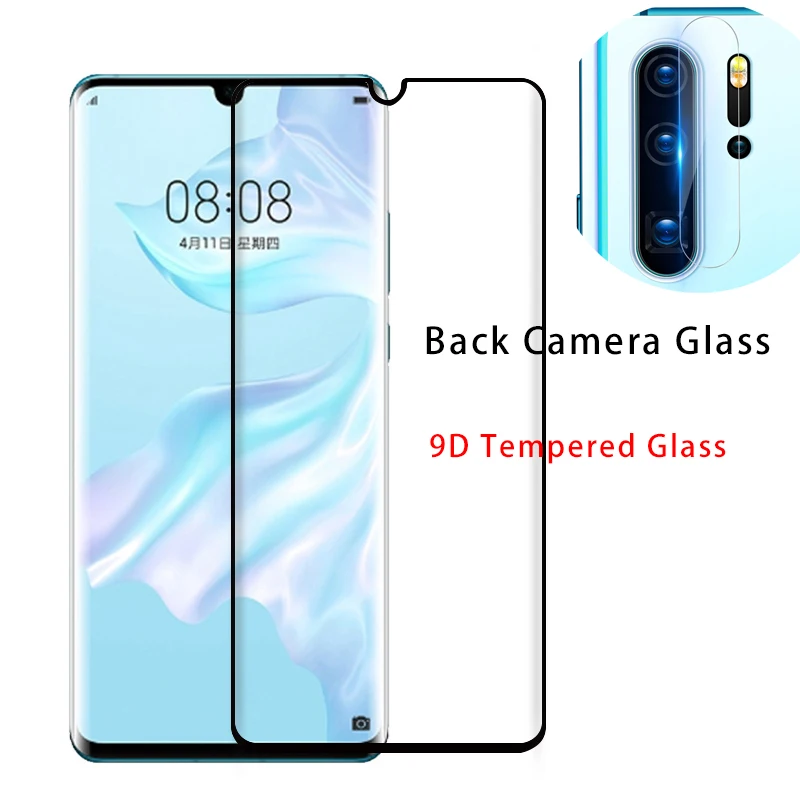 

2in1 Phone Back Camera Lens Glass + 9D Screen Protector for Huawei Y6 2019 Tempered Glass for Huawei Y9 2019 Y5 Y7 Prime 2018