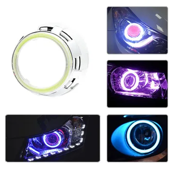 

2pcs 60mm-120mm Green COB LED Angel Eyes Headlight Super Bright Halo Rings Car Motorcycle DRL Light Bulb Lamps