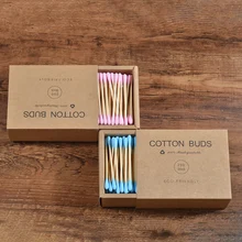 

1000Pcs Disposable Makeup Tools Double-head Adult Micro Brush Wooden Stick Nose and Ear Cleaner Makeup Cotton Swab Health Tool