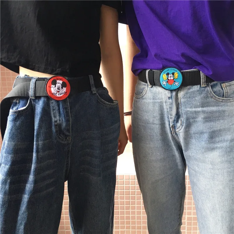 

Cute cartoon children's fun 90s micky retro earth cool pressed students lovely vintage belt men and women lovers