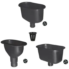 Лаборатория высокой плотности PP канал воды пластиковые овальные/прямоугольные чашки раковина подходит для больниц, научно-исследовательских органов