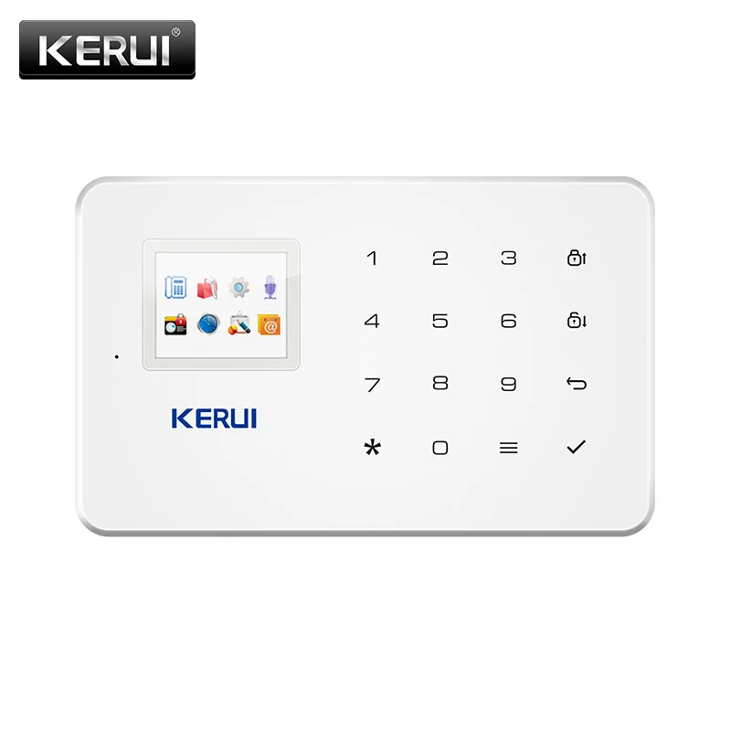 US $51.26 KERUI G18 Alarm System Kit White Wireless GSM Home Security Burglar Alarm System Sensor Kit Android IOS Phone APP Remote Control