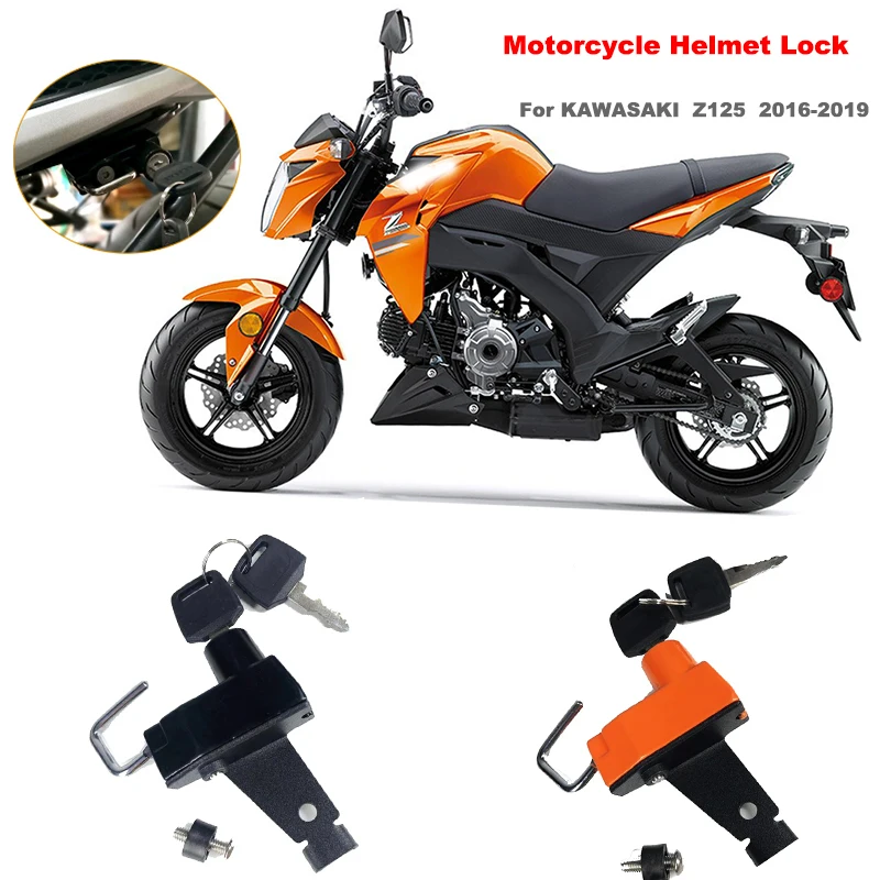 Motorcycle Helmet Lock Antitheft Security Aluminum Alloy Mount Hook