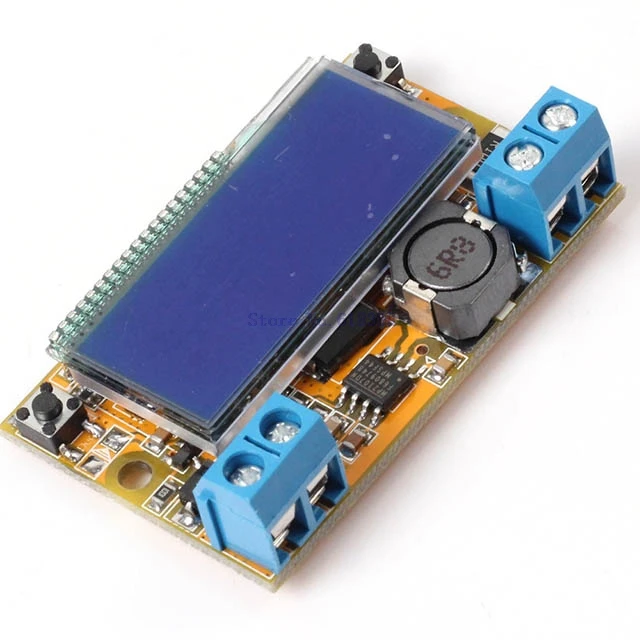 

A7-- Adjustable DC-DC Step-Down Buck Converter Power Module 5V-23V to 0-16.5V LCD Display V/I Dual Display