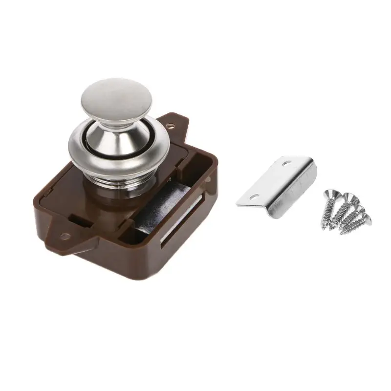 

Camper Car Push Lock RV Caravan Boat Motor Home Cabinet Drawer Latch Button Locks For Furniture Hardware
