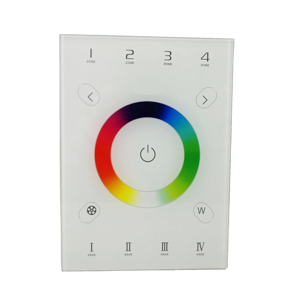 US $105.39 New LED RGBW Controller 24GHz RF Wireless DMX512 100V 240V Touch DMX RGB Strip Control 4 Channel 5A 20A Output Receiver