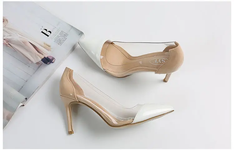 New Women Transparent High Heels