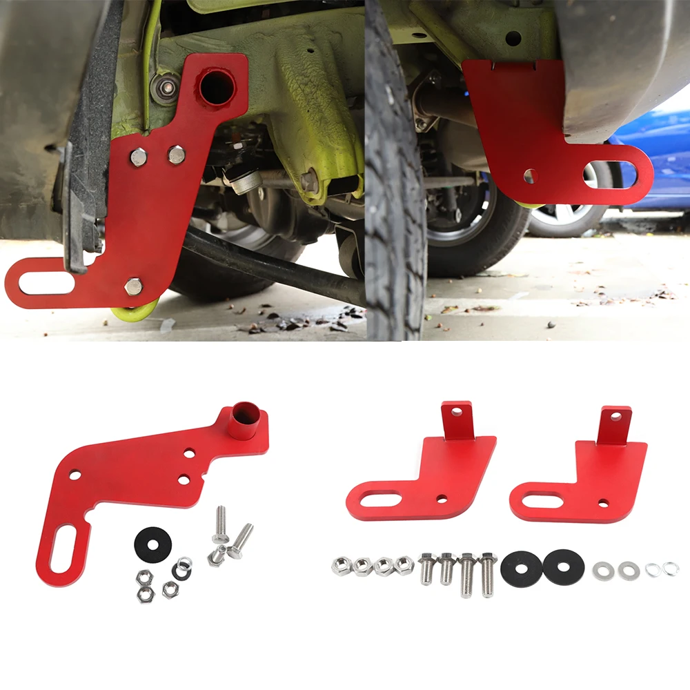 Car Front Rear Bumper Trailer Towing Hook Kit for Suzuki Jimny 2019 2020 2021 JB64 JB74 Car External Accessory Styling Red Iron