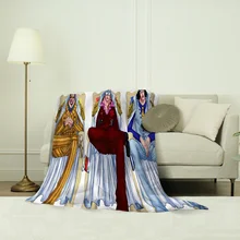 

Japanese Cartoon Throw Flannel Blanket Soft Cozy Warm Printing Oversized Lightweight Children Adult Air Conditioning Home