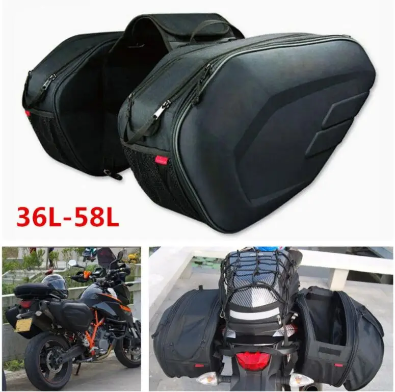 Новая мотоциклетная комбинированная сумка SA212 с багажной седельная сумка с дождевой крышкой 36-58L
