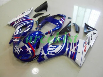 

4 Free Gifts New ABS Motorcycle Full Fairings Kit Fit For YAMAHA YZF R1 1998 1999 98 99 bodywork set Blue white
