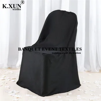 

200GSM Premium Polyester Folding Chair Cover For Banquet Wedding Event Party Decoration