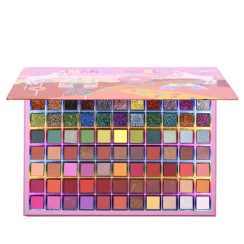 Special Price Unicorn Shimmer Eye Shadow Palette Powder Makeup Palette 77Color Big Pigmented Matte Eyeshadow Waterproof Professional