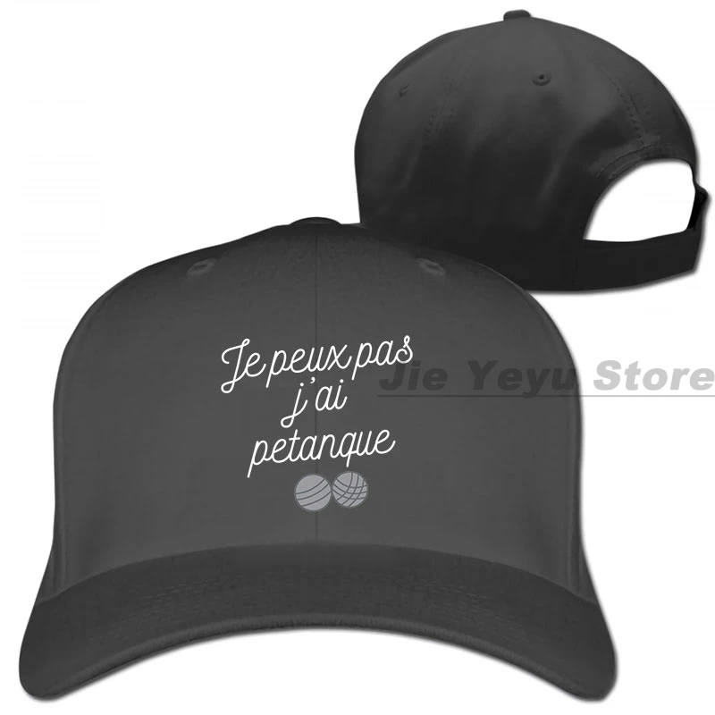 Jpeux pas jai Petanque, бейсболка для мужчин и женщин, бейсболки, модная Регулируемая Кепка - Цвет: 1-Black