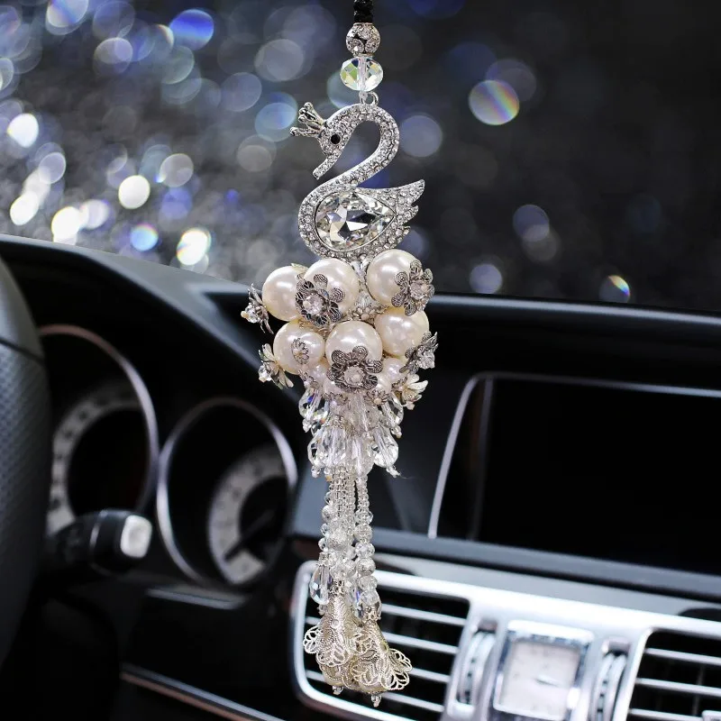 Coprivolanti donna ragazze posacenere per auto scatola di fazzoletti  accessori per auto con strass strass cristallo ornamento auto