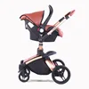 Baby Stroller 3 in 1 Luxury Pram For Newborn Carriage PU leather High Landscape trolley car 360 rotating baby Pushchair shell ► Photo 3/6