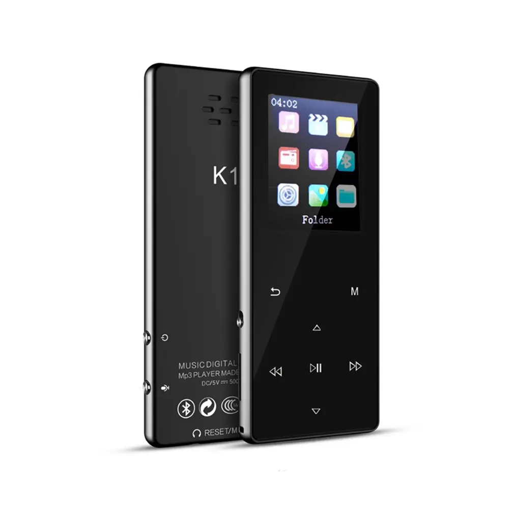 Роскошный Металлический MP4 плеер Bluetooth плеер портативный тонкий MP3 MP4 медиа 1,8 дюймов 8 ГБ/16 Гб музыкальный плеер подарок FM Hi-Fi Walkman