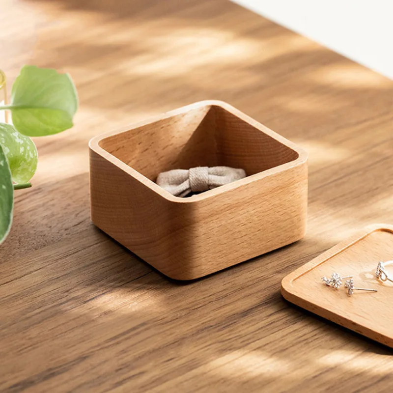 50 Stück/Los Hochwertige Buchenholz-Uhrenbox Holz-Schmuckbox Geschenkbox Schmuck-Aufbewahrungsbox Großhandel – Detail 8