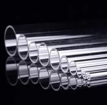 

Different size clear silica quartz tube for sample