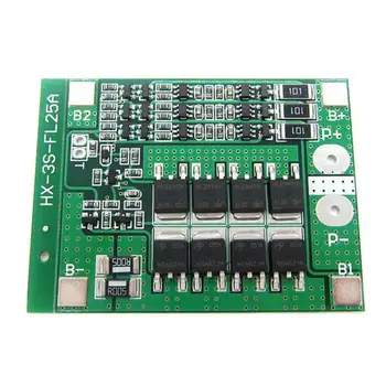 

BMS 3S 25A 12V Li-ion Lithium 18650 Battery protection circuit BMS Packs PCB Board Balance Integrated Circuits Electronic Module