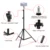Yizhestudio Photographic lighting stand ,1.1 m/1.6 m/2.0 m кольцевая подставка для лампы с регулируемым штативом 1/4 винта для телефона ring light