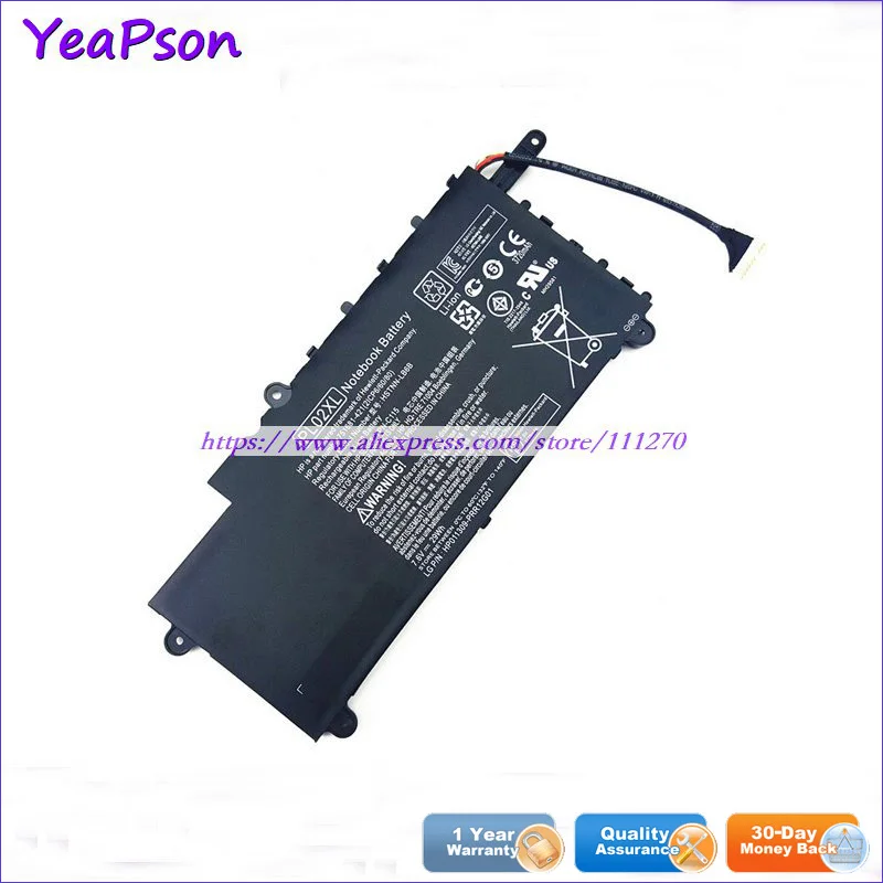 Yeapson 7.6V 29Wh Genuine PL02XL 751681 421 HSTNN LB6B Laptop Battery