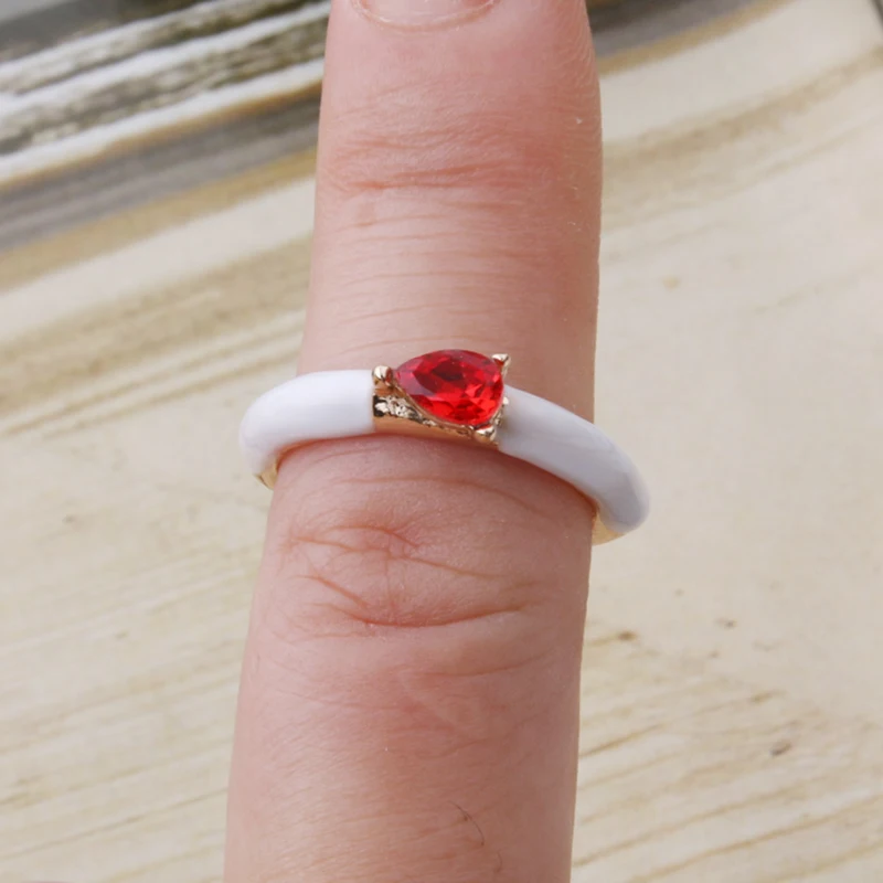NeeFuWoFu Y2K Multicolor Enamel Dripping Oil Open Ring For Women, Adjustable  Gold Plated Chunky Finger Rings Party Jewelry