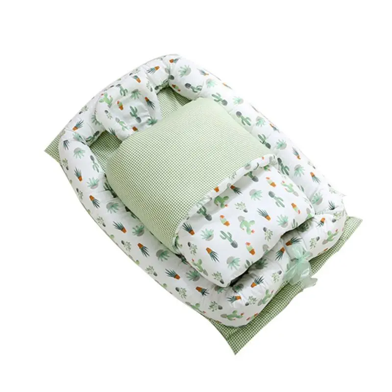 TBaby Portable Bed Baby Bassinet For Bed Baby Lounger For Newborns Crib Breathable Sleep Nest
