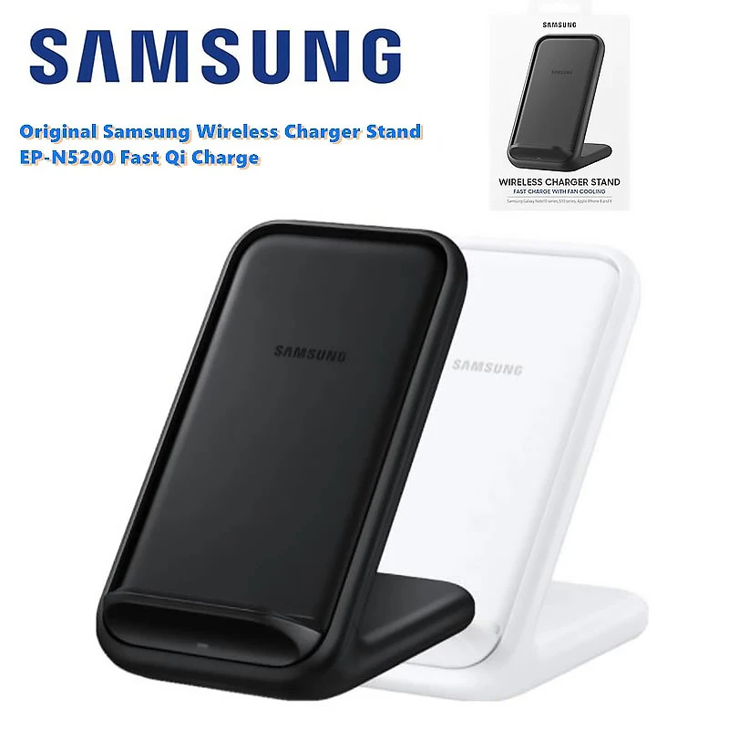 Original Samsung Wireless Charger Stand Fast Qi Charge EP-N5200 For Samsung Galaxy S21 S20 NOTE 10 NOTE 10+ For Galaxy Devices usb c 20w