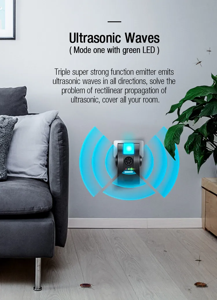 Ultrasonic pest repeller AN-B019 (7)