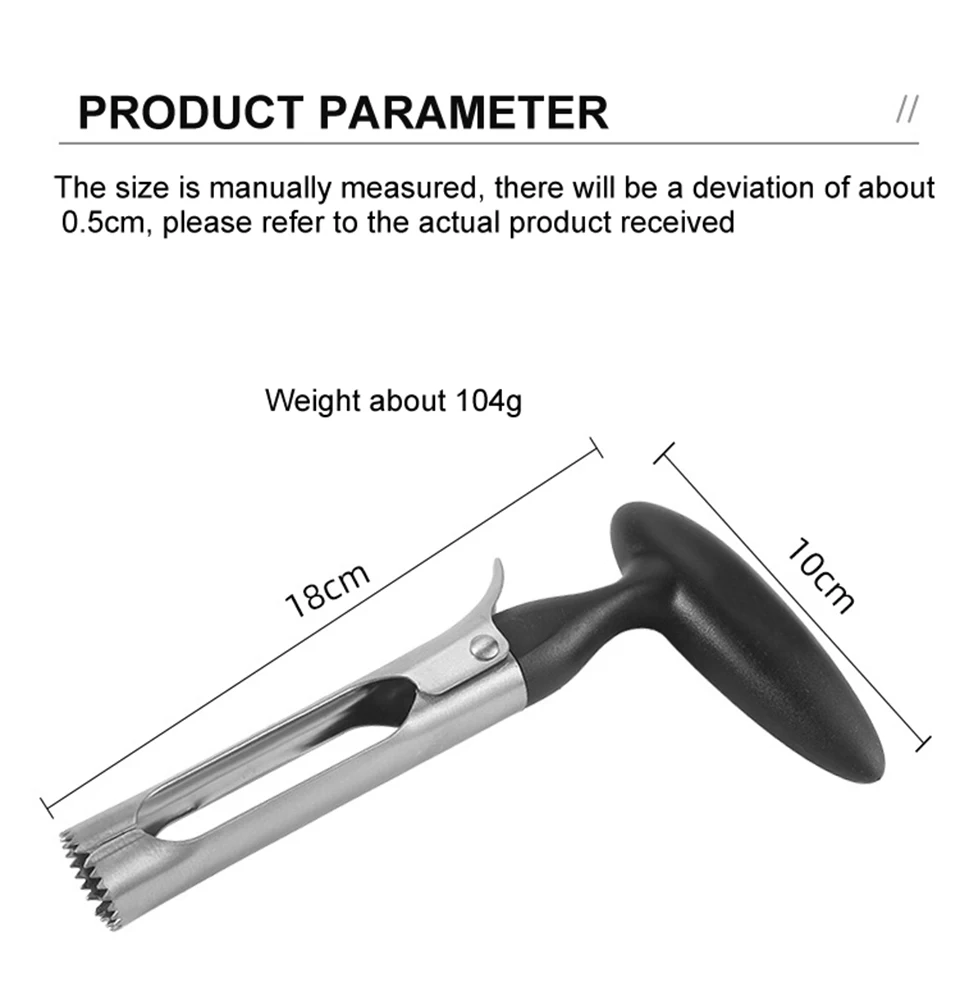 Description Picture 5 of itemStainless Steel Fruit Corer Remover Apple Corer Pear Fruit Vegetable Tools Core Seed Remover Cutter Seeder Slicer Kitchen Gadget