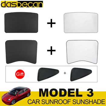 

2nd Gloss Roof SunVisor Sunshade For Tesla Model 3 Front Rear Windshield Sunroof Car Skylight Blind Shading Net Auto Accessories