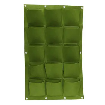 

Flower Pot Wall Hanging Vertical Succulents Bonsai Home Decor Planting Container Bags 15Pockets Wall Planter Stackable