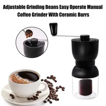 

Multipurpose Beans Portable Kitchen Tools Manual Coffee Grinder Mill Home With Ceramic Burrs Hand Crank Adjustable Grinding