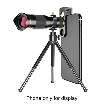 

48X Hunting Telephoto Bird Watching Optical Zoom Universal Clip Monocular Phone Camera Lens Wide Angle Video External Telescope