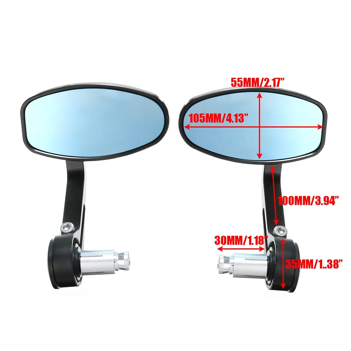 For Triumph Speed Triple 2pcs CNC Motorcycle Bar End Rearview Side Mirror Balck Aluminium Mayitr